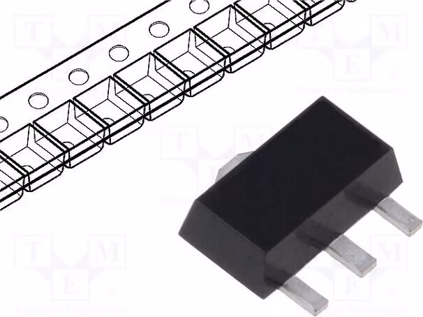 Transistor: PNP, 0,5A, SOT89, 2DA1971-7. Transistor PNP SMD, 1,5W, 400V, bipolare