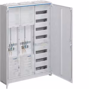 HAGER ZB331X18N Armadio completo a 7 file, 3 ripiani, 1100x800x205