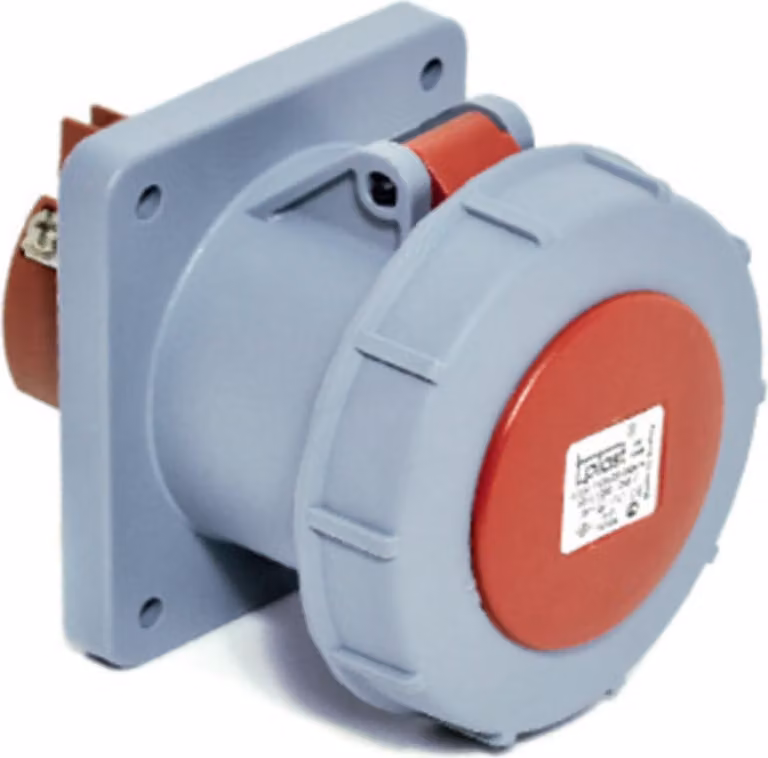 Presa CEE da incasso diritta 5P 63A 400V IP67