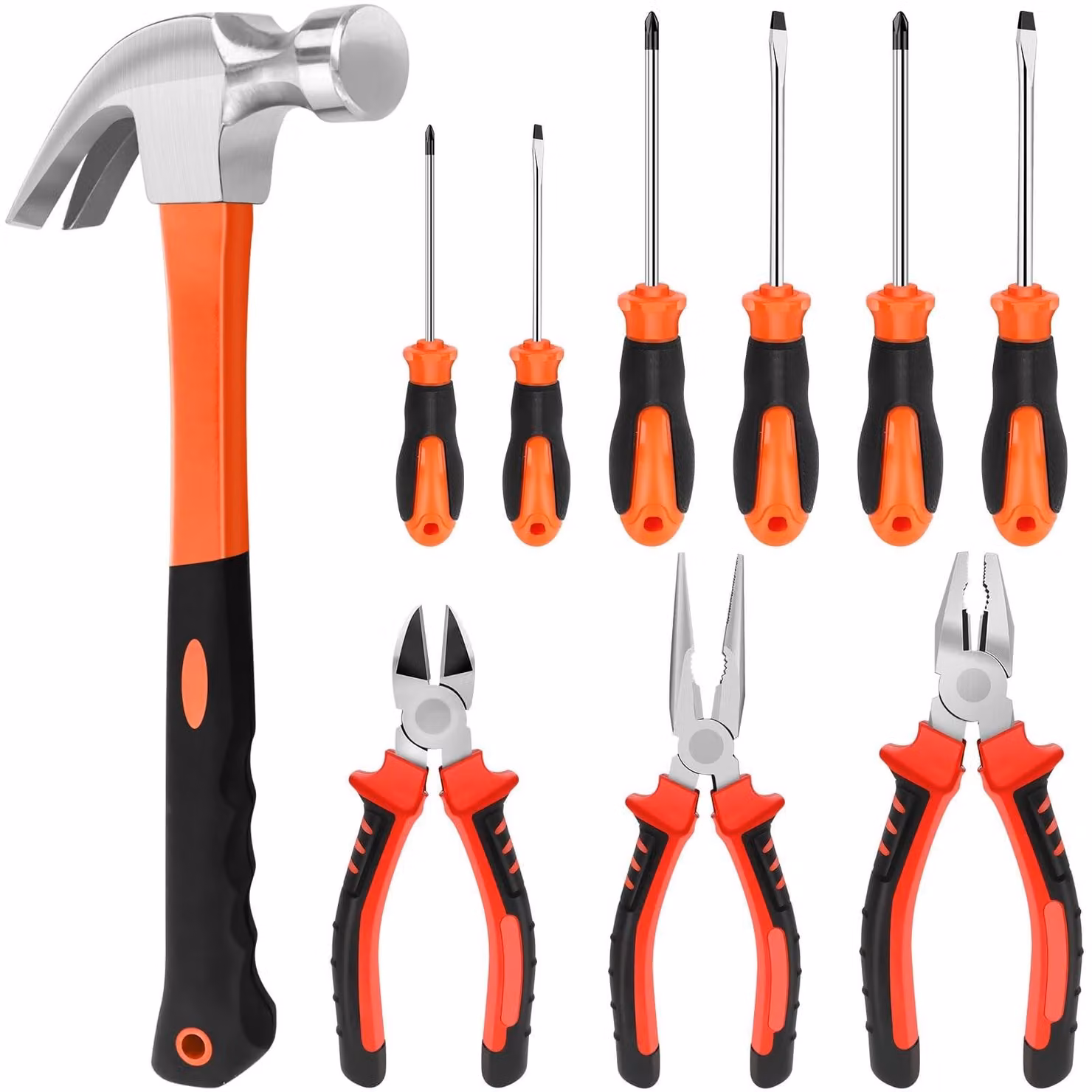 Solidchoice - Set di 10 utensili che include cacciaviti e pinze