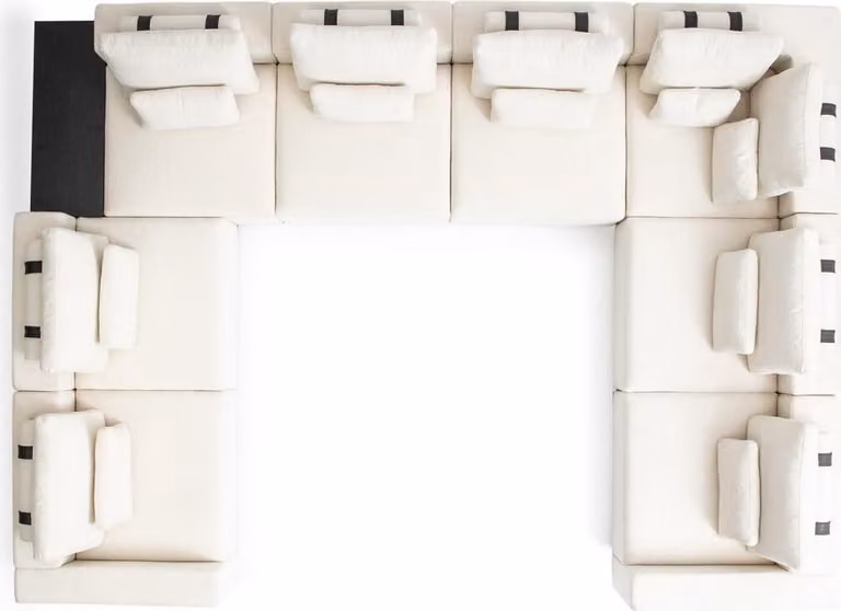 Textil U-Form Sofas Wohnzimmer Design Wohnlandschaft Couchen Sofa Polstersofa