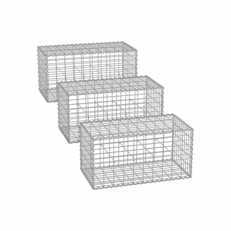 Gabbioni in Metallo Zincato per Decorazioni da Giardino, 3