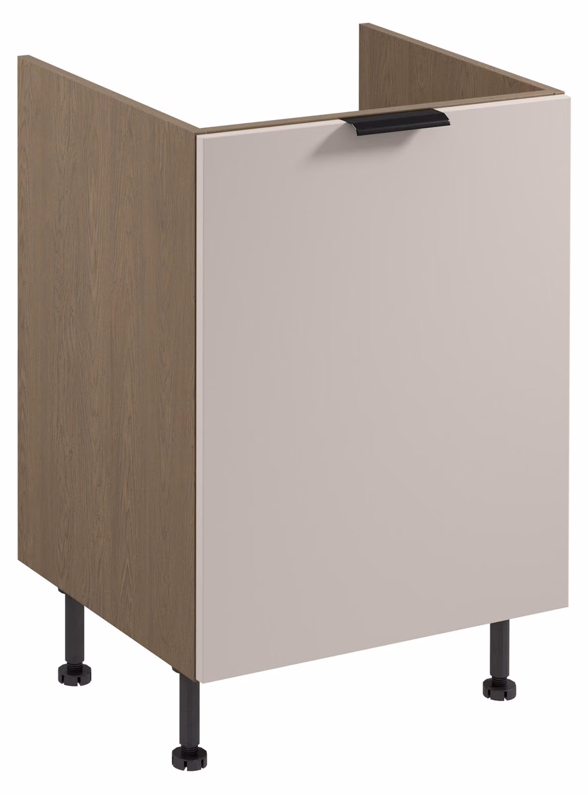 Mobile sottolavabo SALERNO - larghezza 60 cm, blu tempesta / beige