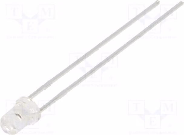2 LED, 35°, 2300 mcd, 3 mm, LL-304UYC2E-Y2-4DC, diodi LED a montaggio traversa, 3 mm, gialli