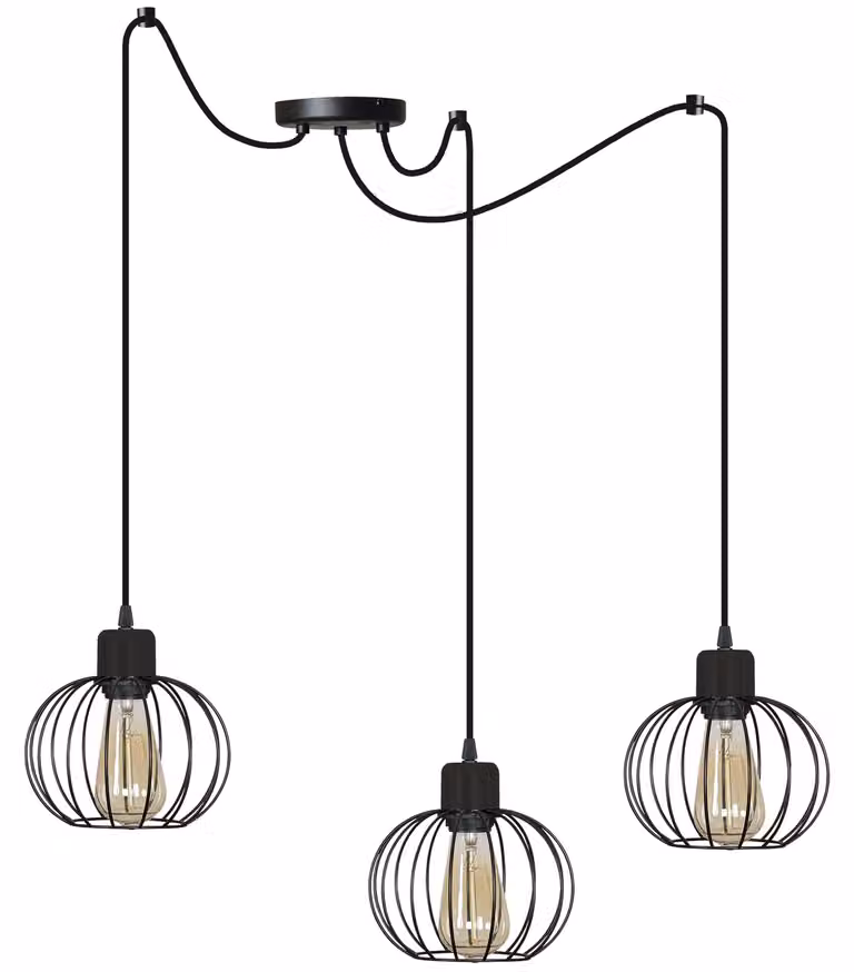 Spider Loft Lampada A Sospensione Regolabile Metallo Edison