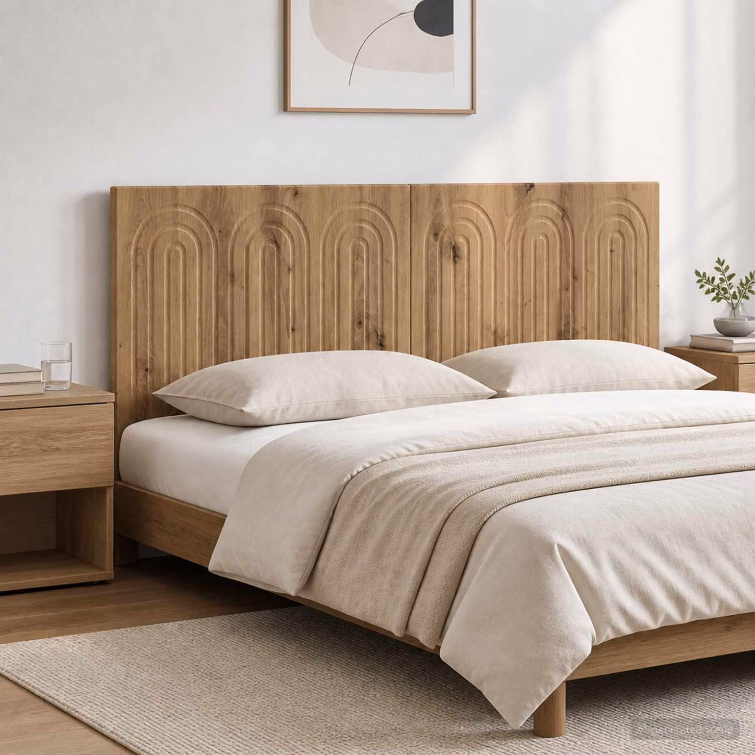 Testiera da muro vidaXL ALKMAAR in legno marrone per camera da letto