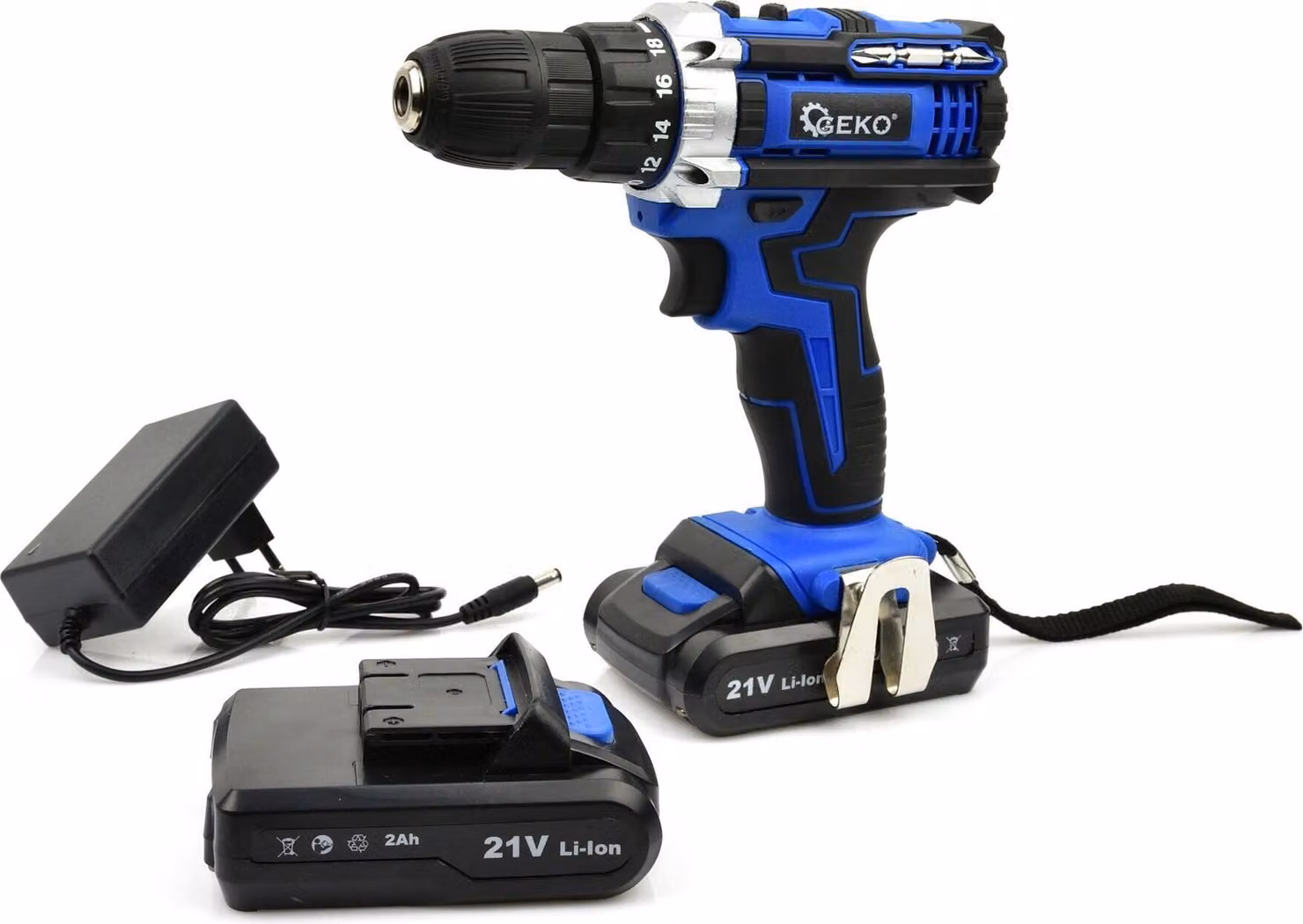 Trapano/avvitatore 21V 2x 2ah batteria GEKO