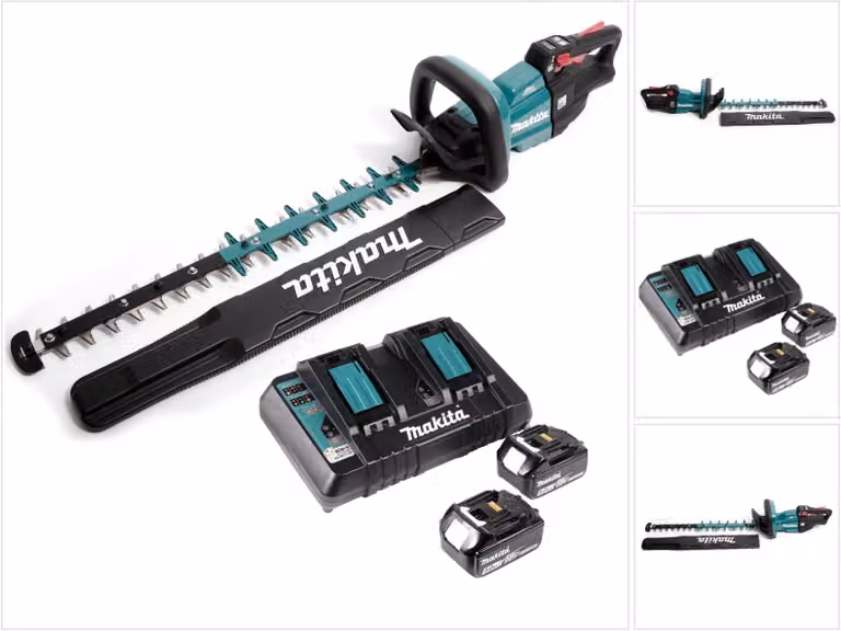 Tagliasiepi a batteria Makita DUH 601 PTE 18V 60cm brushless + 2x batteria 5,0Ah + caricabatterie