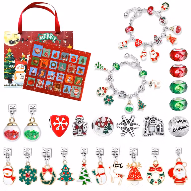Solidchoice - Calendario dell'Avvento per creare gioielli, adatto a bambini dai 10 anni in su