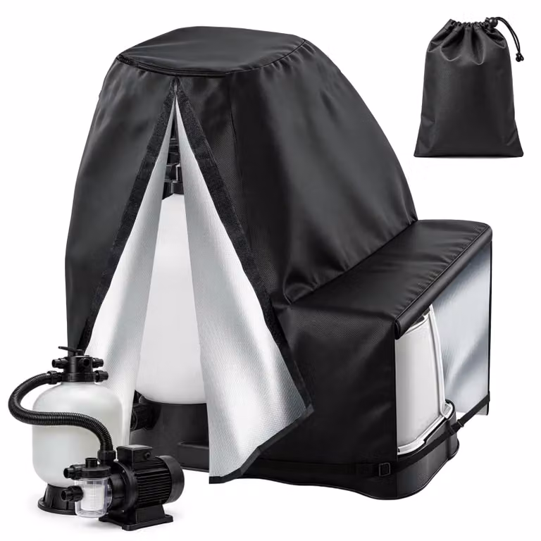 Omgoods - Copertura per pompa piscina, dimensioni 70 x 65 x 55 cm, tessuto 600D