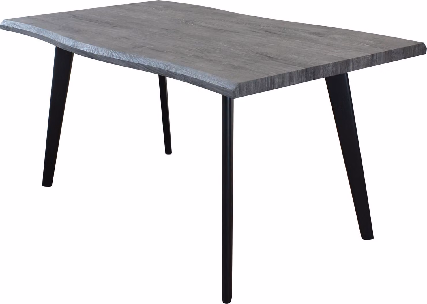 Milani Home - tavolo da pranzo fisso 160 x 90 x 75 cm, antracite, piano in melaminico