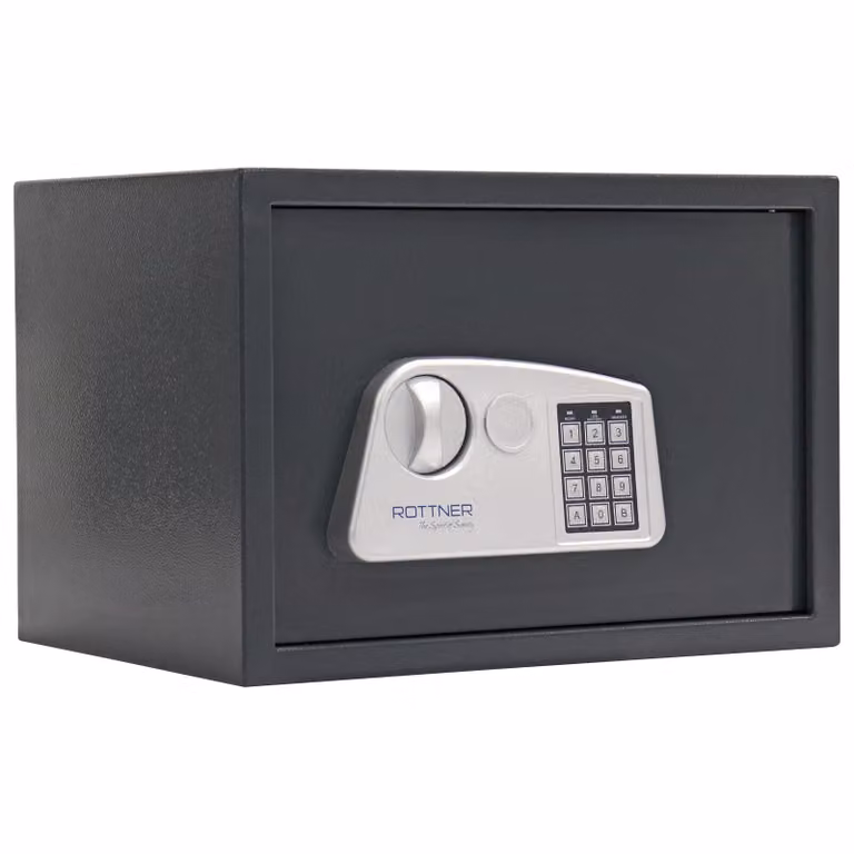Rottner Jupiter 4 EL cassaforte elettronica per mobili antracite | Serratura elettronica | 43 x 30 x 32 cm