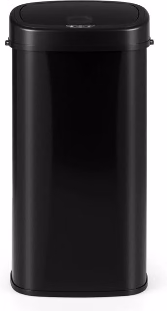 Pattumiera Design Mania con sensore a infrarossi e doppia zona, colore nero, capacità 68 l, con funzione stay open, soft close e superficie anti-impronta