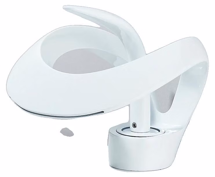 Miscelatore per lavabo, montaggio a soffitto, con comando monocomando, bianco