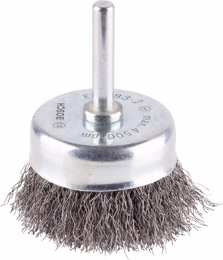 Spazzola a tazza 50 mm, 0,2 mm, 4500 giri/min
