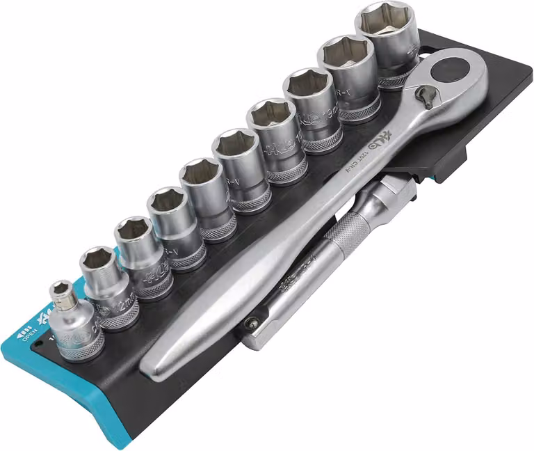 Set di chiavi a forchetta, 32 pezzi, inclusa una chiave a cricchetto da 1/2 di pollice, 120 denti, punte Torx, per la riparazione di automobili