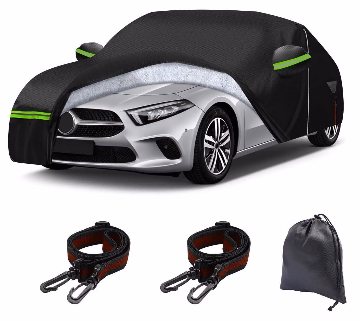 Copertura per auto, compatibile con Mercedes-Benz Classe A dal 2012 al 2024, a 6 strati, impermeabile, protezione per tutte le condizioni atmosferiche