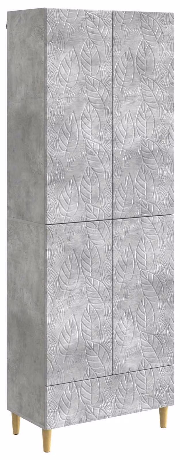 Set di armadi 2 pcs Grigio Cemento Legno ingegnerizzato