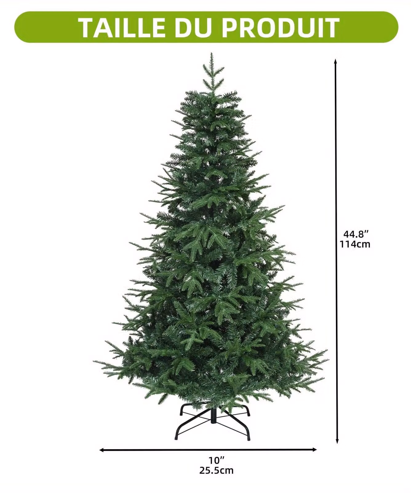 Albero di Natale - Albero di Natale artificiale - Abete artificiale - Albero finto - Abete - Altezza: 212 cm