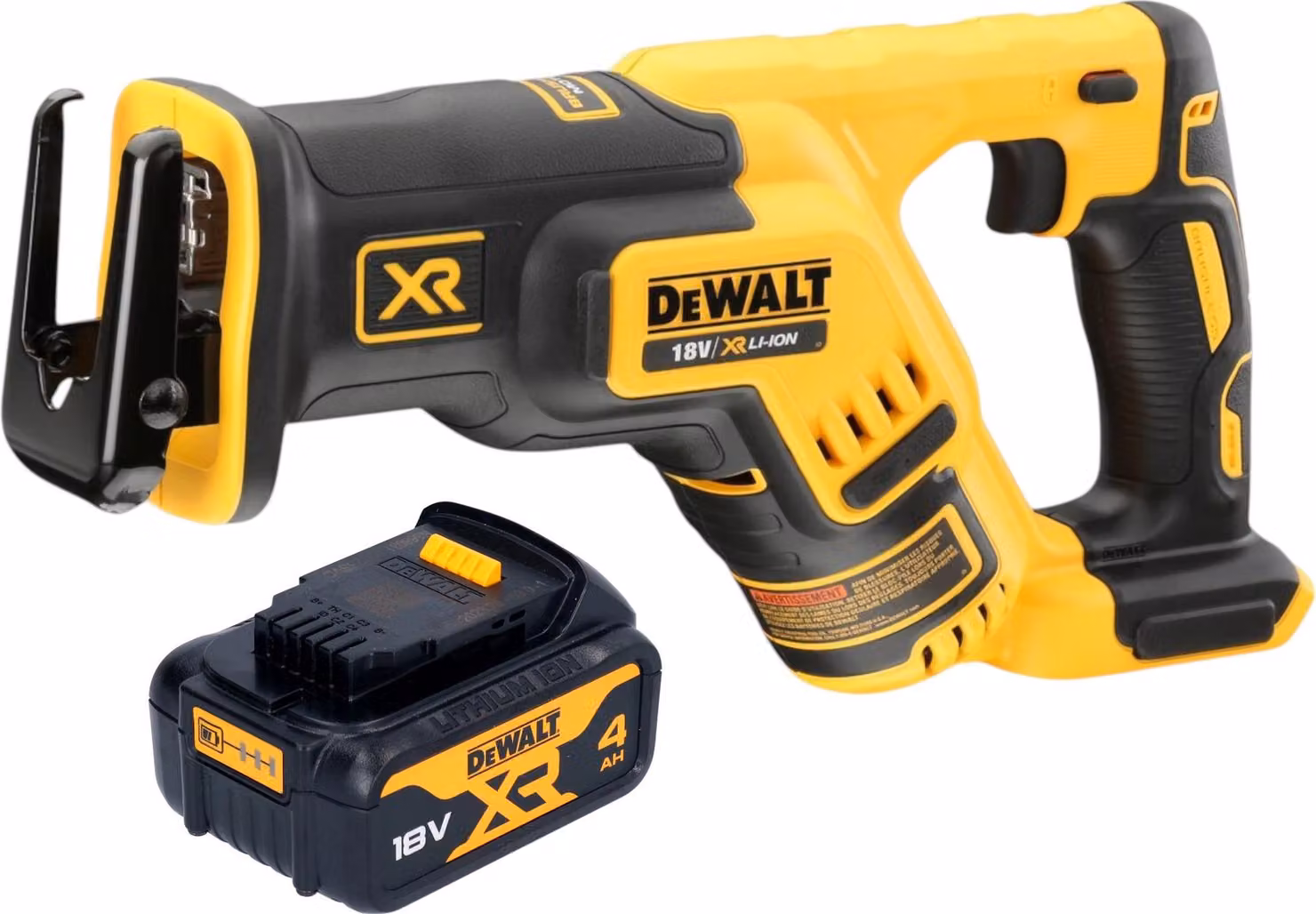 Sega a gattoparo a batteria DeWalt DCS 367 N 18 V Brushless + 1x batteria 4,0 Ah - senza caricabatterie