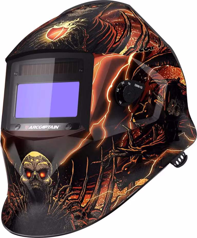 Casco da saldatura, alimentato a energia solare, oscuramento automatico, eccellente chiarezza ottica, HSH-S800-I
