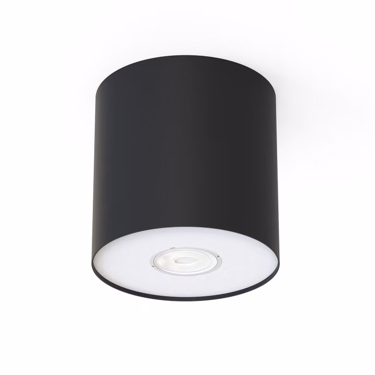 Faretto POINT bianco e nero 1xGU10x35W in metallo, dimensioni: 13x12,7x12,7 cm, IP20, Nowodvorski Lighting