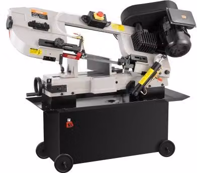 VEVOR Troncatrice a Nastro Orizzontale per Metallo Grigia con Motore 1,1 kW e Regolazione Angolo 0-45°