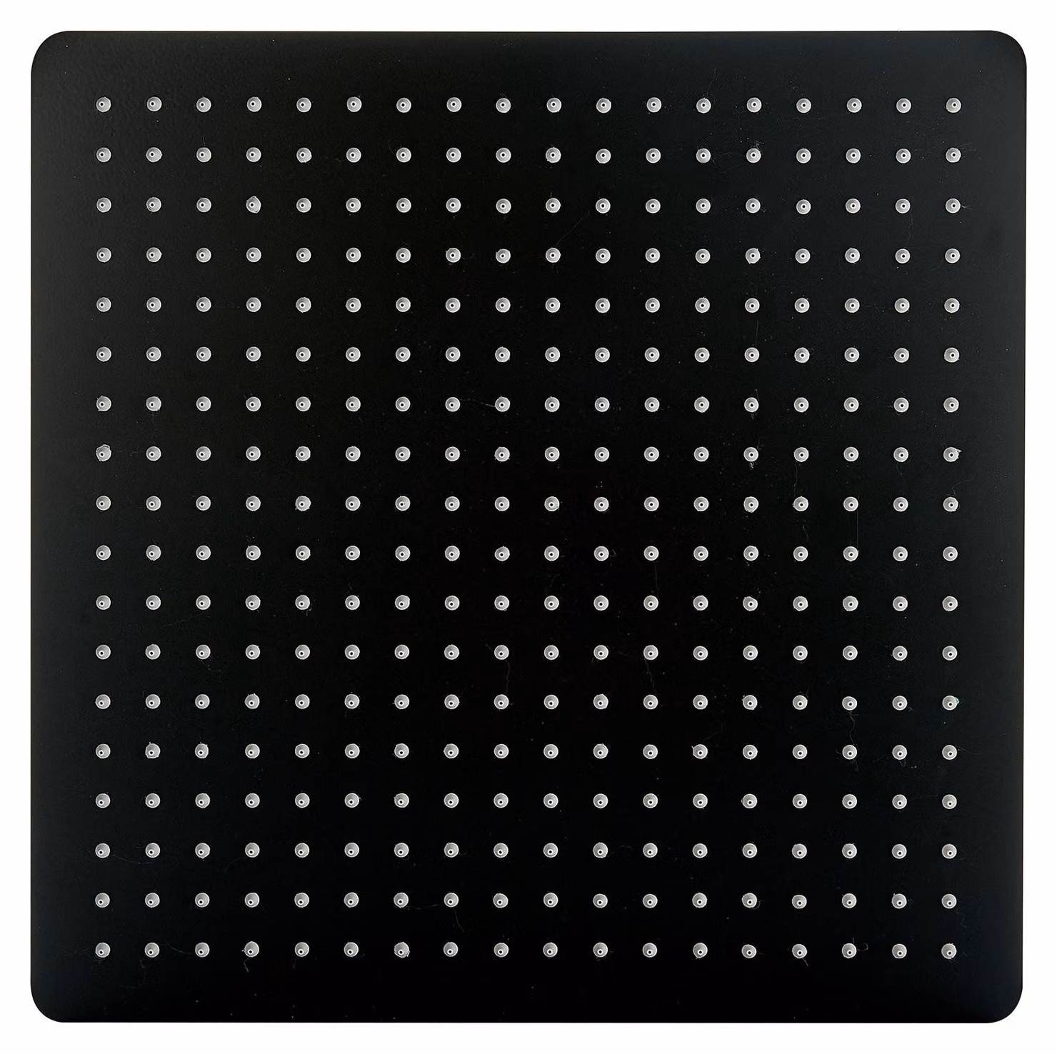 Soffione doccia a pioggia XXL in acciaio inossidabile DPG2001 - Superpiatto - 40 x 40 cm - Nero