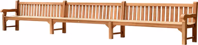 Gartenbank Teakholz Extra Stark Piceno 600cm Massivholz Wetterfest
