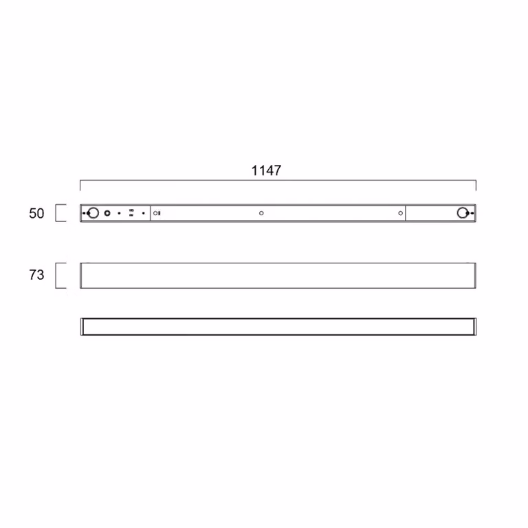 Sylvania Plafoniera LED Otao, prismatica, DALI, 830/840 Otao Linear, dimmerabile, Bianco / Opale, Studio / Ufficio, Alluminio