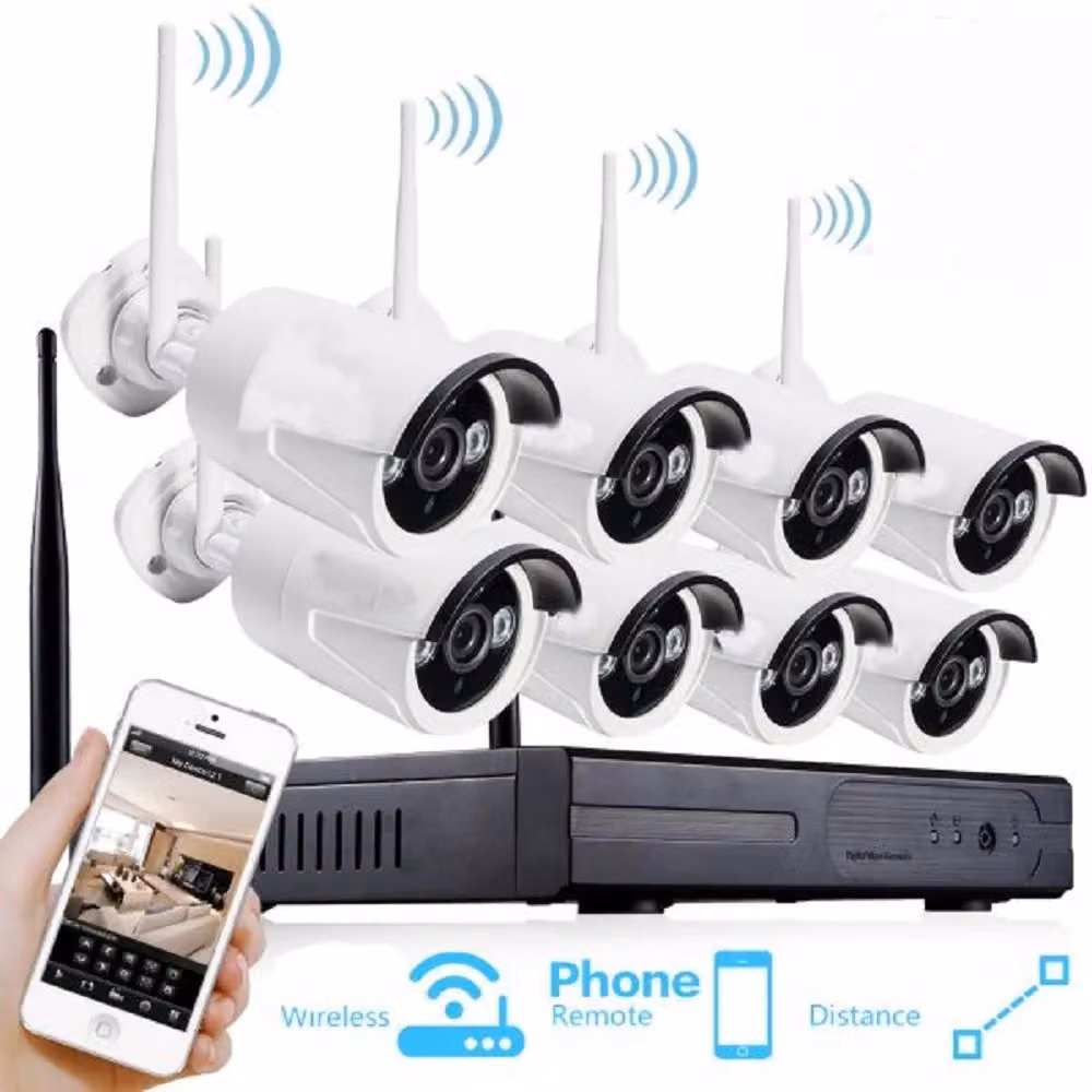 Kit Videosorveglianza IP Wireless Trade Shop con NVR a 8 Canali e 8 Telecamere IP Full HD WiFi Colore Bianco – 2