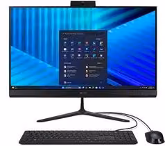 PC All in One Acer Veriton VZ2415G da 23,8 pollici, Intel Core 5 120U, 16GB RAM, 512GB SSD, Nero