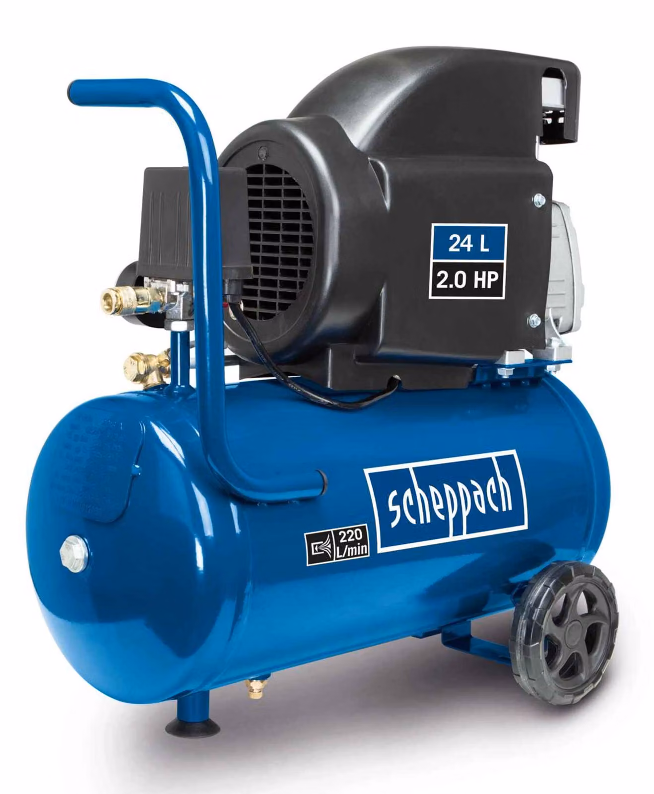 Compressore d'aria Scheppach HC26 | 220 l/min | 24 litri | 1500W | 8 bar | lubrificato ad olio |