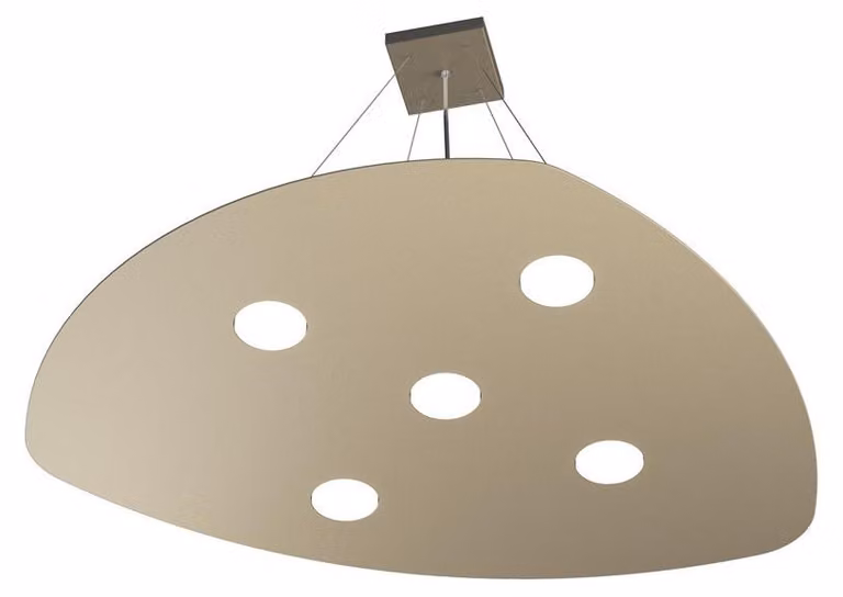 Sospensione Moderna Shape Metallo Sabbia 5 Luci Gx53