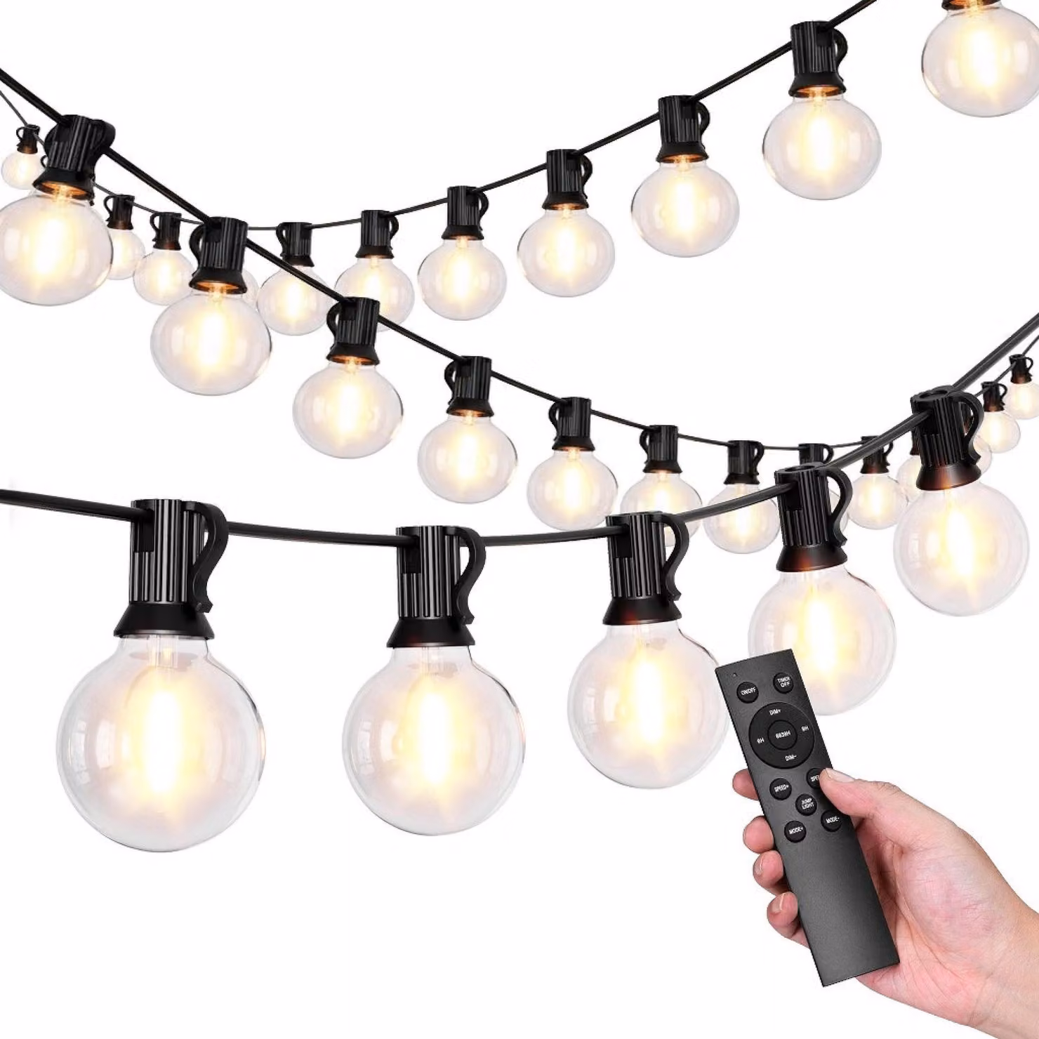 Bauerkraft H-672 Ghirlanda luminosa da giardino 25 LED, 15 m, 9 W