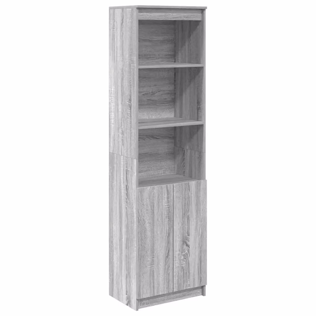 Armadio da cucina Design Mania Grigio con ante a battente e ripiani interni L/P/H: 50 x 35 x 180 cm – 2