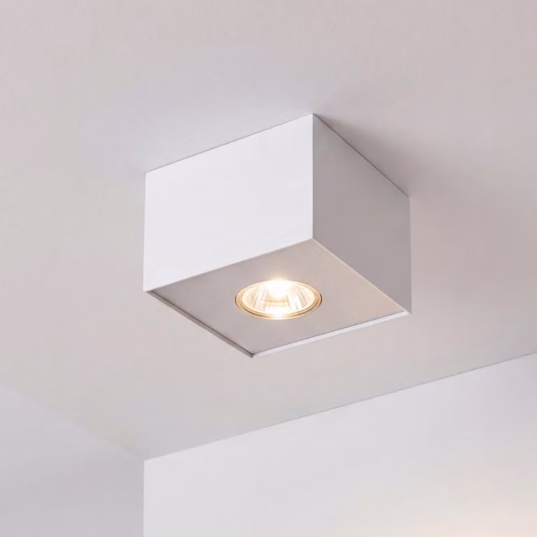 Faretto da superficie Moderno CARSON Bianco Metallo GU10 Plafoniera Soggiorno Corridoio Cucina