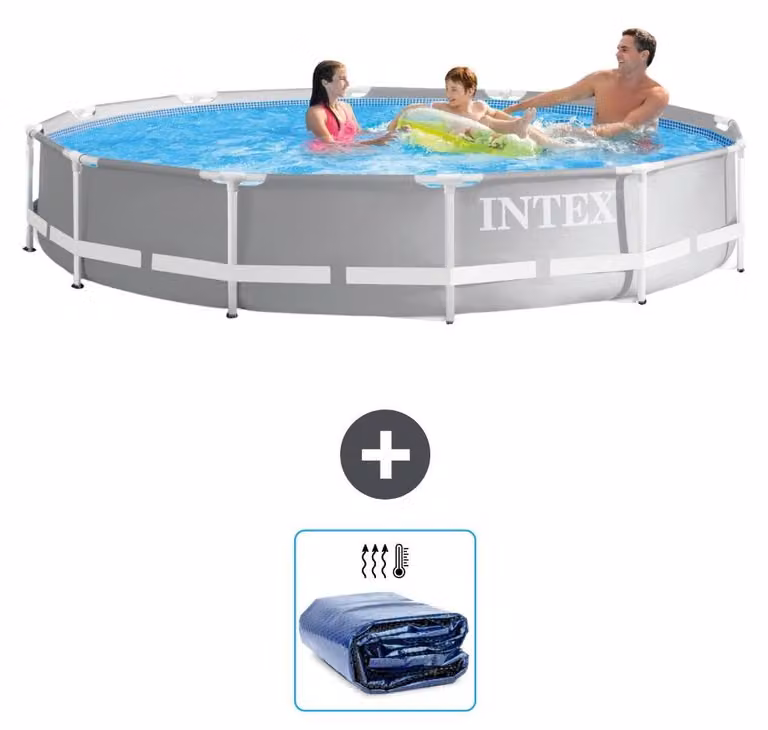 Struttura per piscina a forma di prisma - 366x76 cm - in 2 parti - modello S21347
