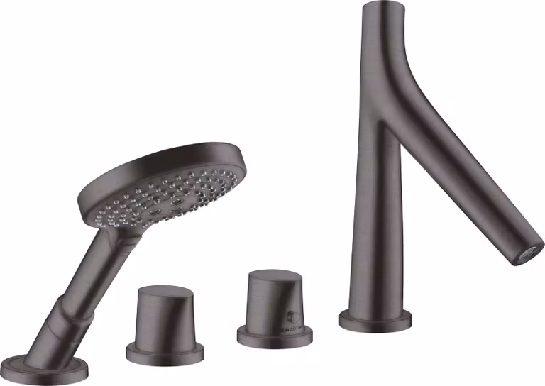 hansgrohe AXOR Starck Starck Robinet de baignoire biologique 4 trous avec thermostat, 2 consommateurs, 12425340, 12425340