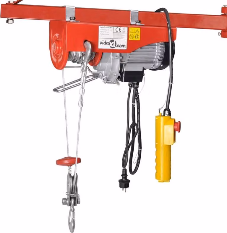 Paranco elettrico a fune 1000 W 200/400 kg