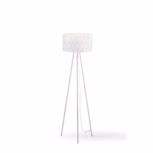 Piantana Moderna Polilux ® Bianco E Metallo 1 Luce E27
