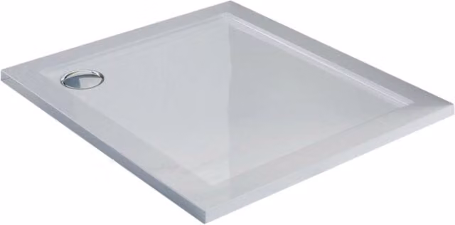 Piatto Doccia 100x100 cm in Acrilico Fosterberg Floret 2 Bianco Lucido