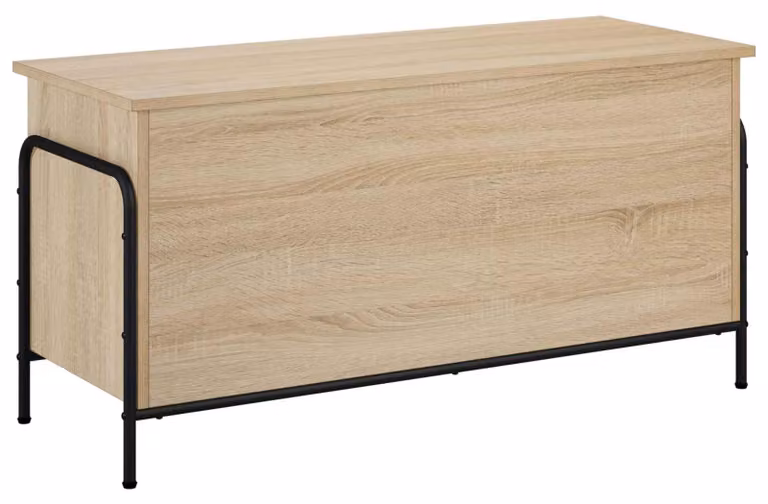 Contenitore portaoggetti in legno effetto Sonoma, dimensioni 80 x 40 x 49,5 cm