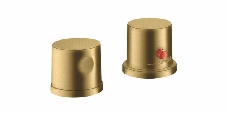 hansgrohe AXOR AXOR Uno 2 trous pour jante de baignoire, thermostat, 2 consommateurs, 38480950, 38480950