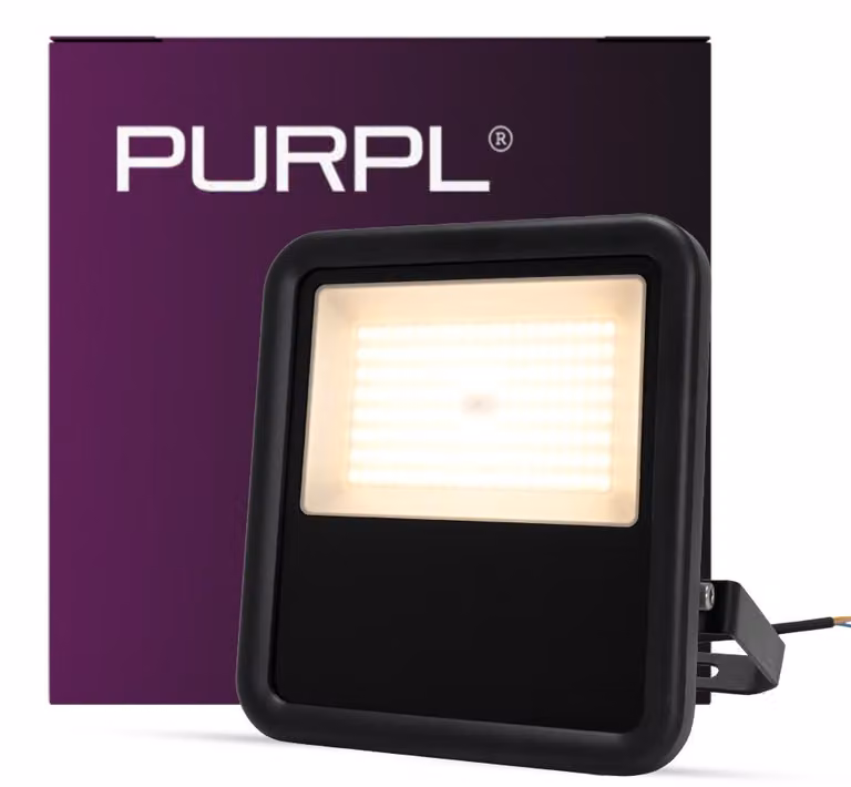 Faretto LED da 100W | luce bianco caldo 3000K | grado di protezione IP65 | resistenza agli urti IK08 | include staffa di supporto