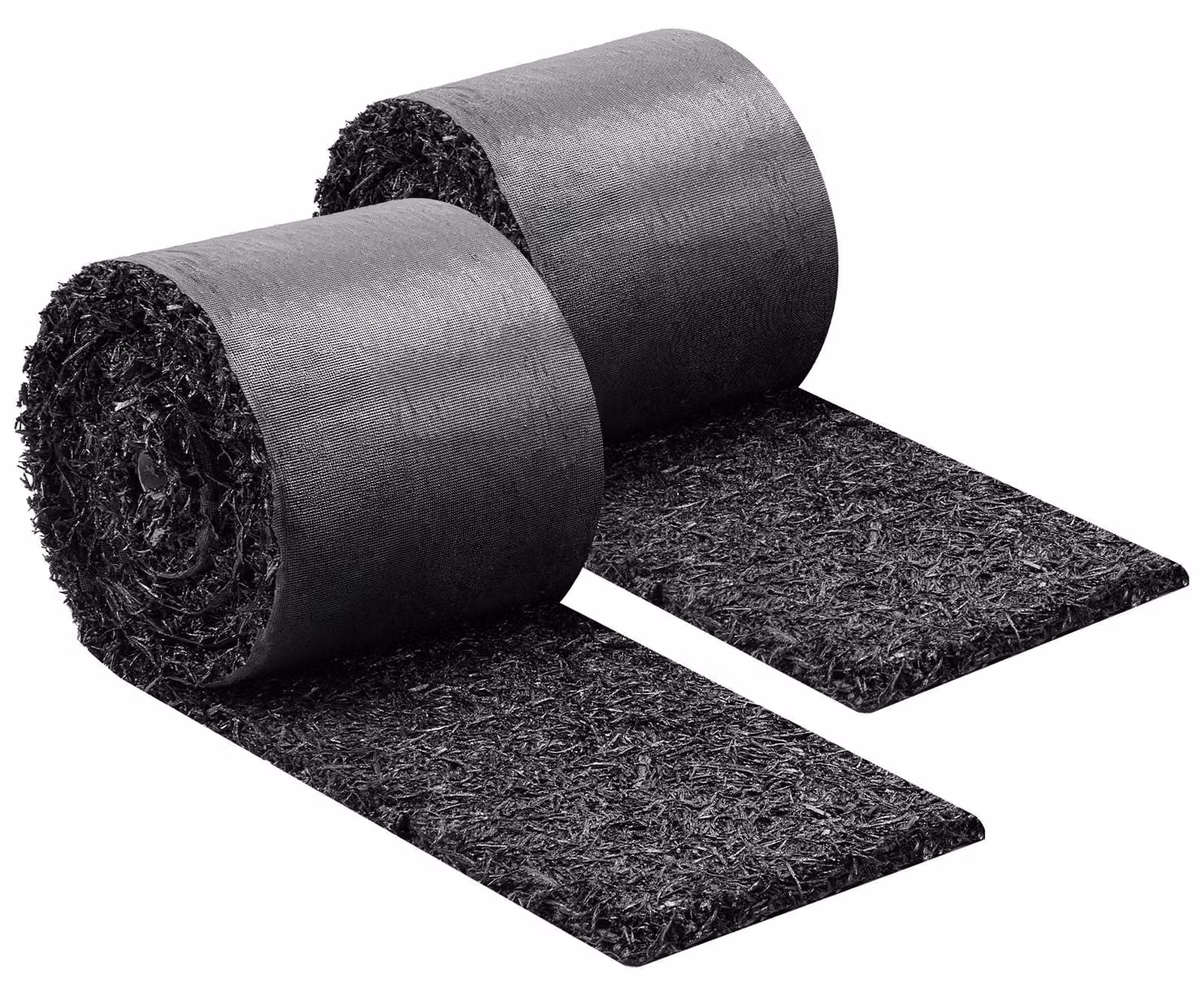Tappeto antierbaccia in gomma SucceBuy, 2 rotoli da 356x14 cm ciascuno, tappeto antierbaccia dello spessore di 1,3 cm, telo da giardino, telo antierbaccia, tappeto barriera antierbaccia, tappeto per bordure, tappeto per vialetti per la progettazione di gi