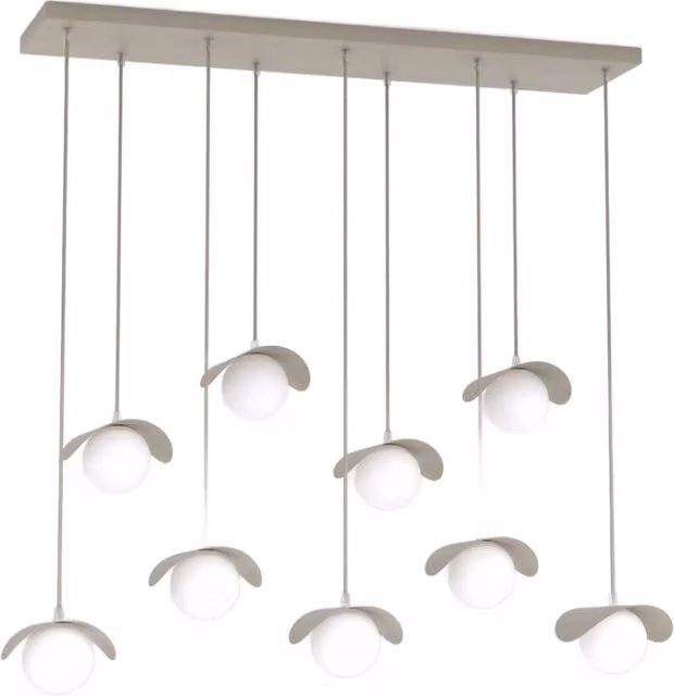 Lampada a sospensione RITUAL beige-bianca 9xG9 Emibig