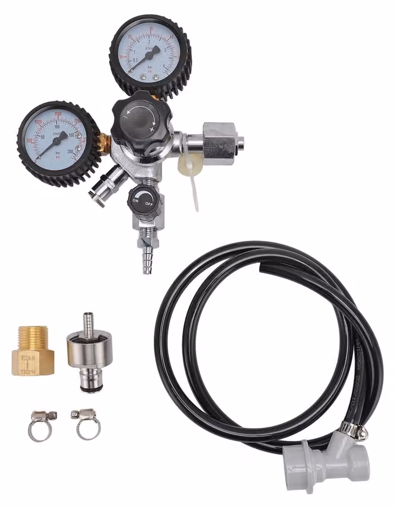 Solidchoice - Regolatore di CO2 per birrificazione domestica, con sistema di controllo per fusti di birra a tenuta stagna