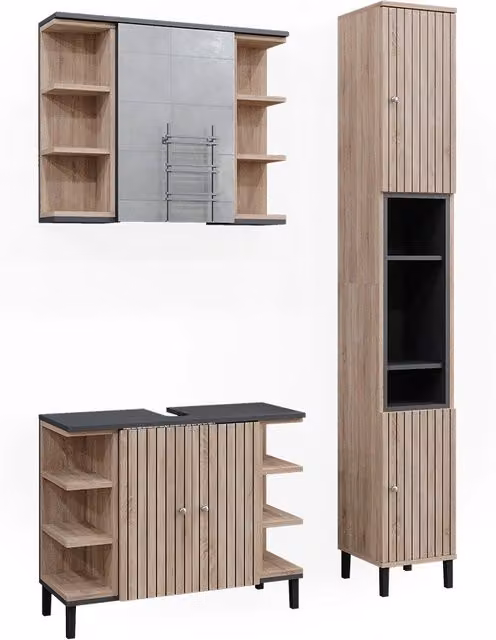 Set di mobili da bagno Aquis Sonoma 3 pezzi Vicco