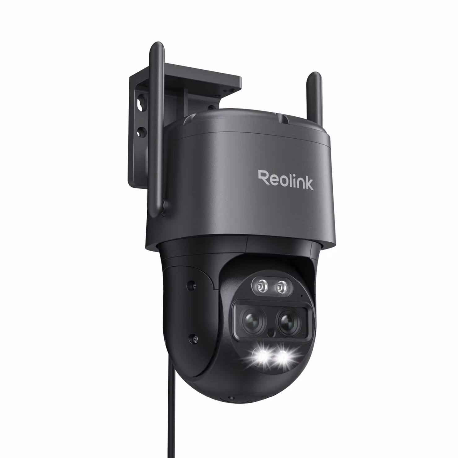 Reolink Trackmix WiFi, sorveglianza esterna a doppia lente 4K 8MP, Wi-Fi 6 Dual-Band 2,4/5 GHz, tracciamento automatico dello zoom, Pan&Tilt, zoom 6X, visione notturna, grigio